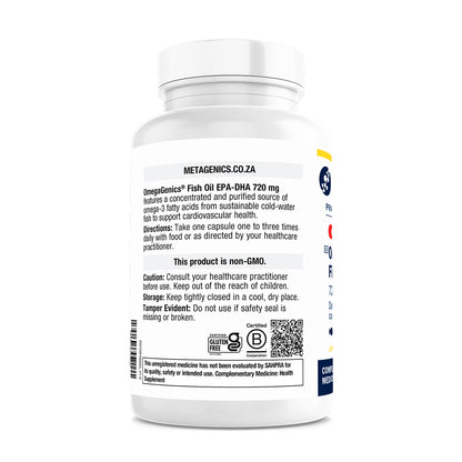 OmegaGenics Fish Oil EPA-DHA 720 mg