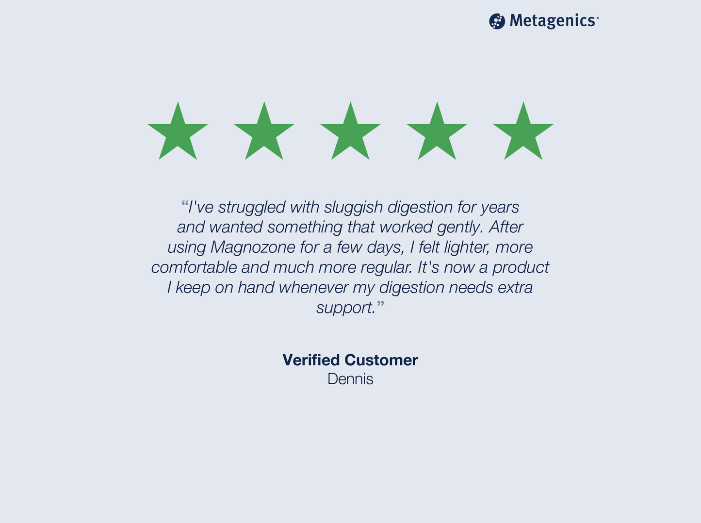 5 star customer review of Magnozone Powder